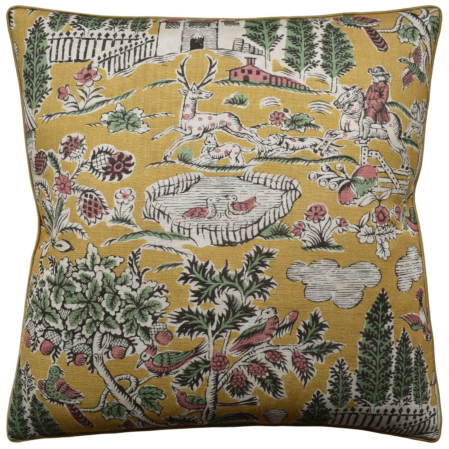 HOME PARK OCHRE PILLOW - PIPED