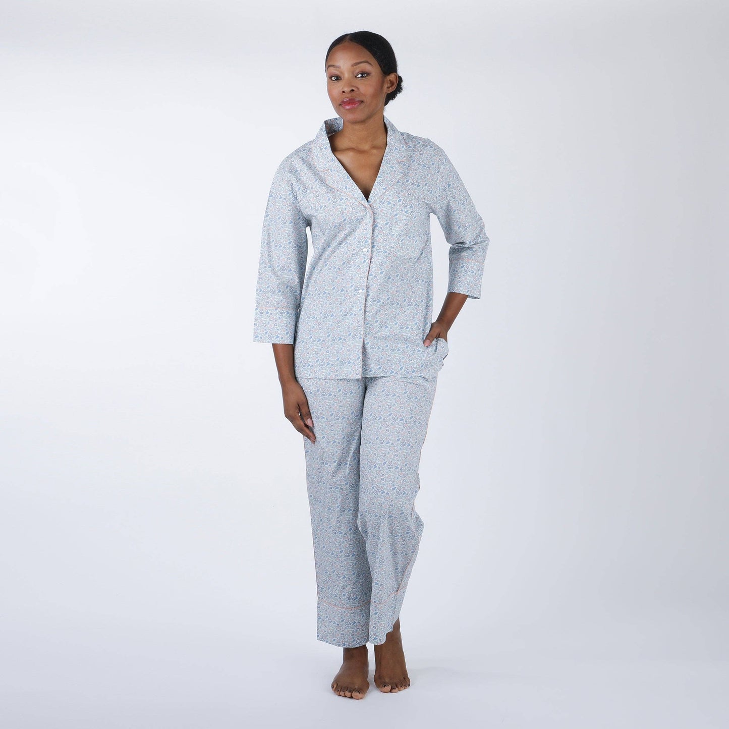 CLASSIC COTTON PAJAMAS IN FRENCH FLORAL