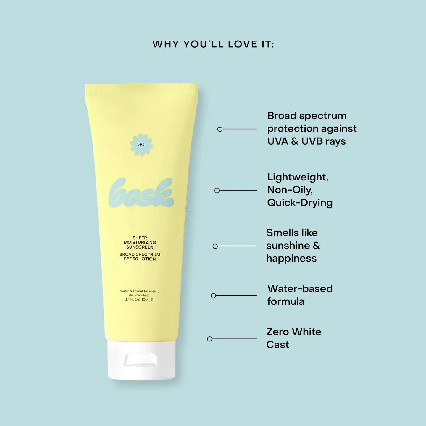 Bask Spf 30 Lotion Sunscreen Travel Size