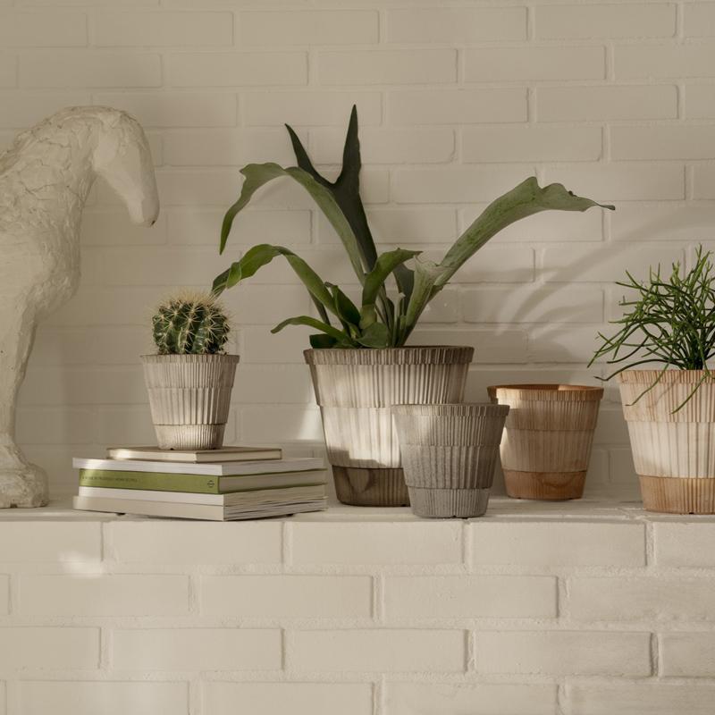 Atlas Pot- Raw Grey