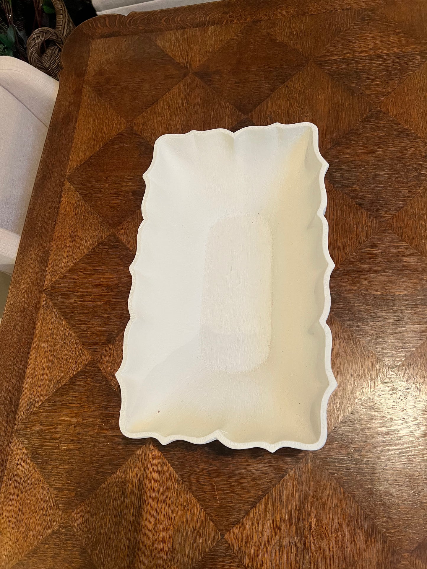 White Long Bowl