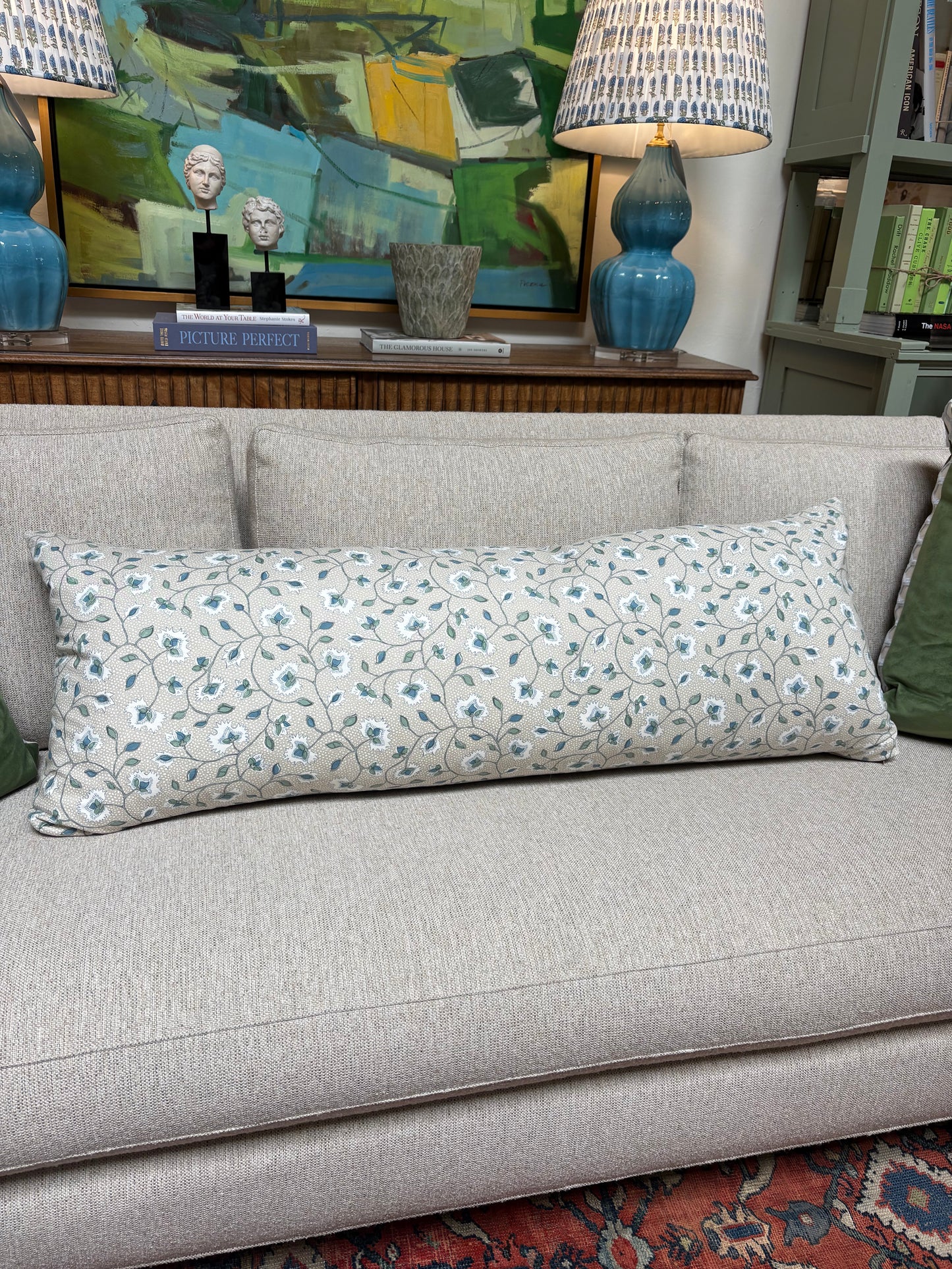 Floral Lumbar Pillow