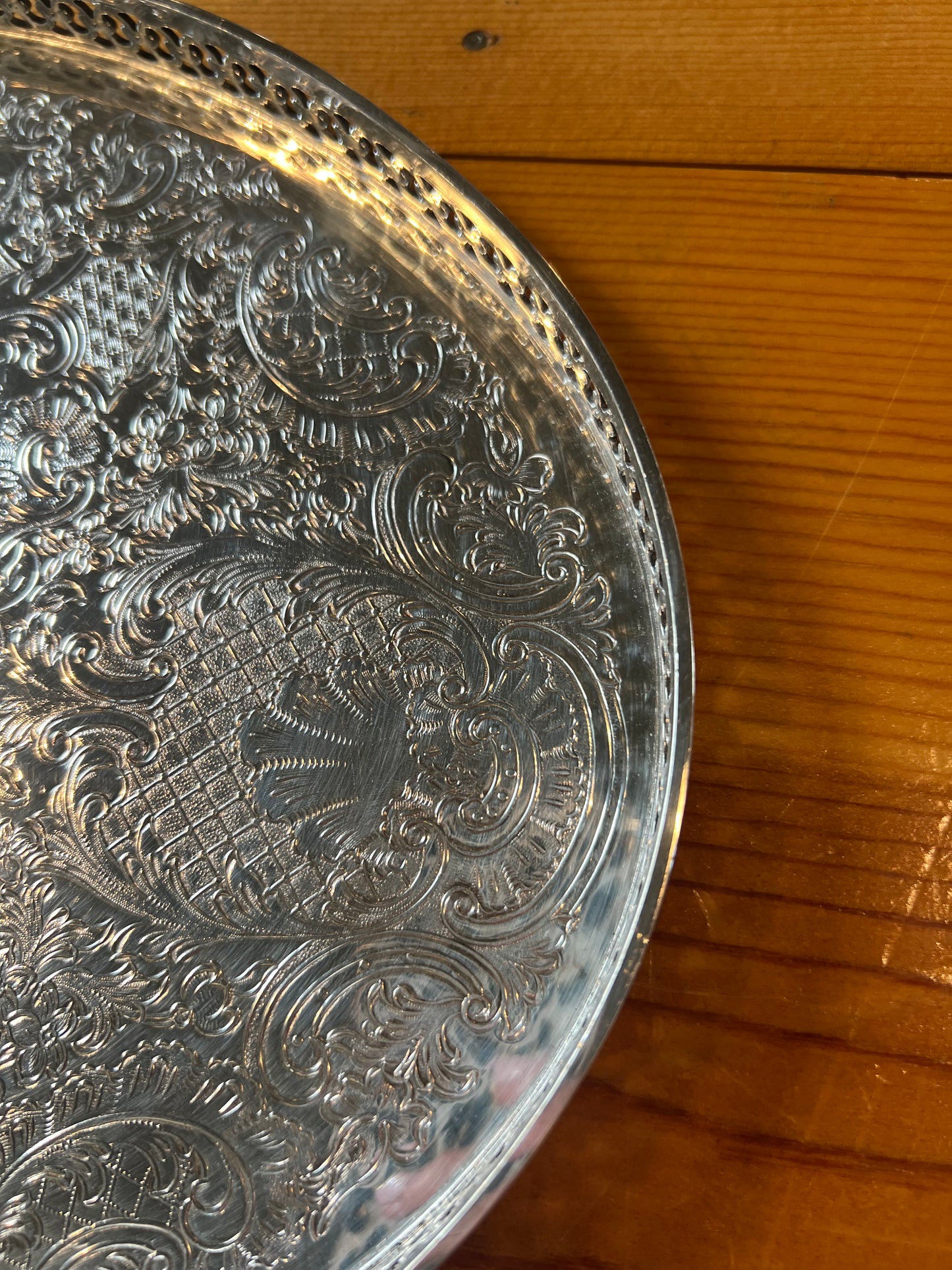 Silver Antique Platter