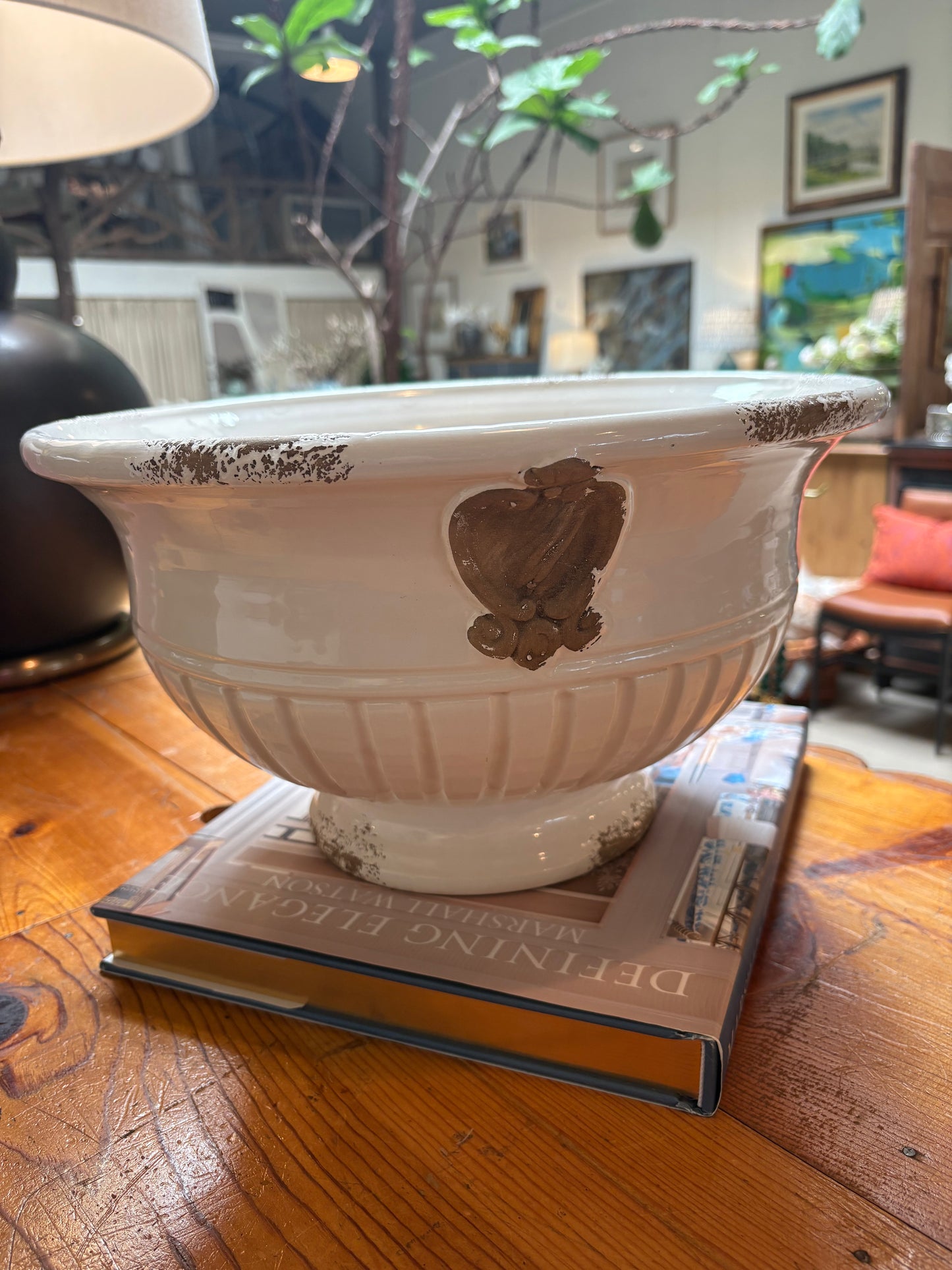 Scavo Footed Bowl