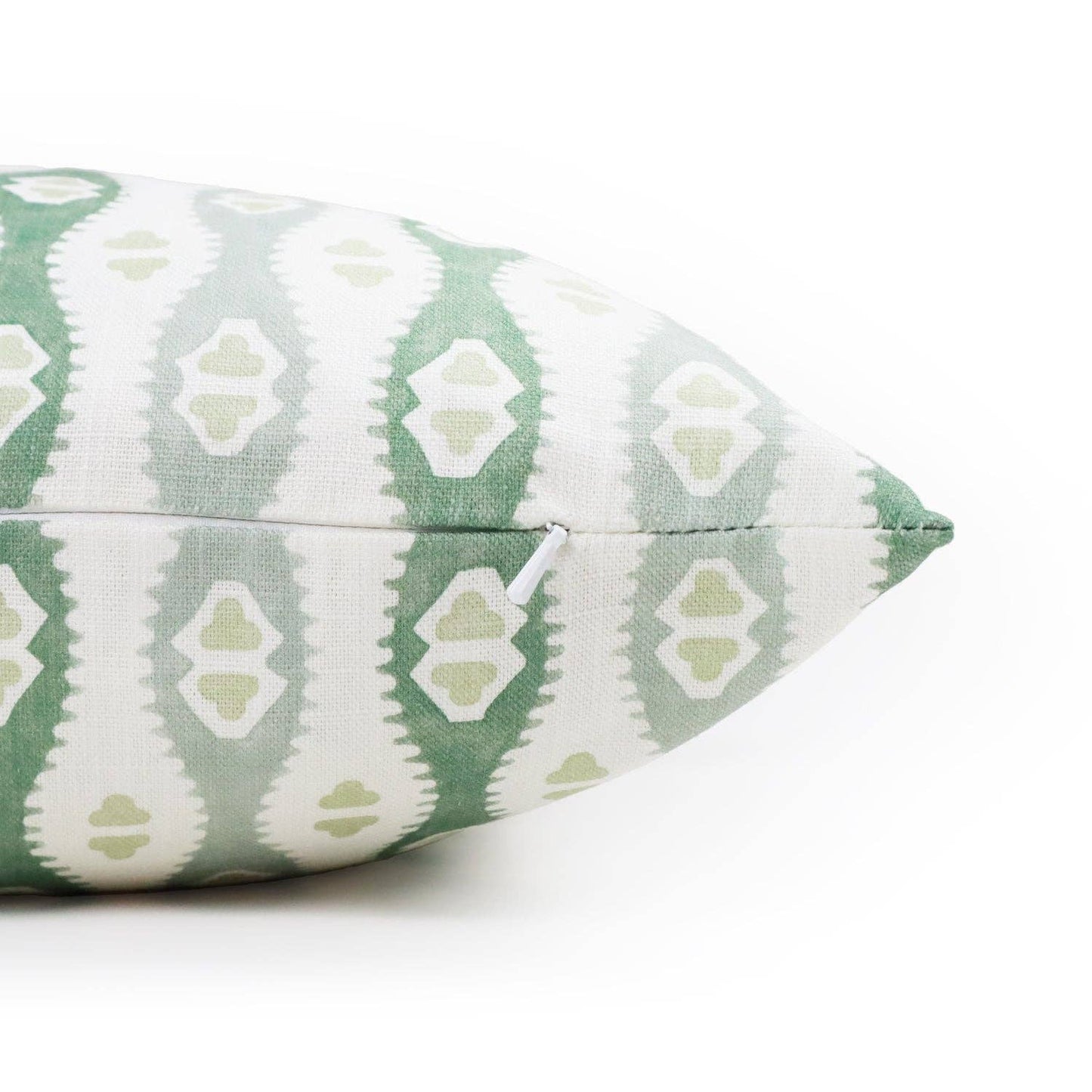 Mia Jade Green Wavy Print Throw Pillow