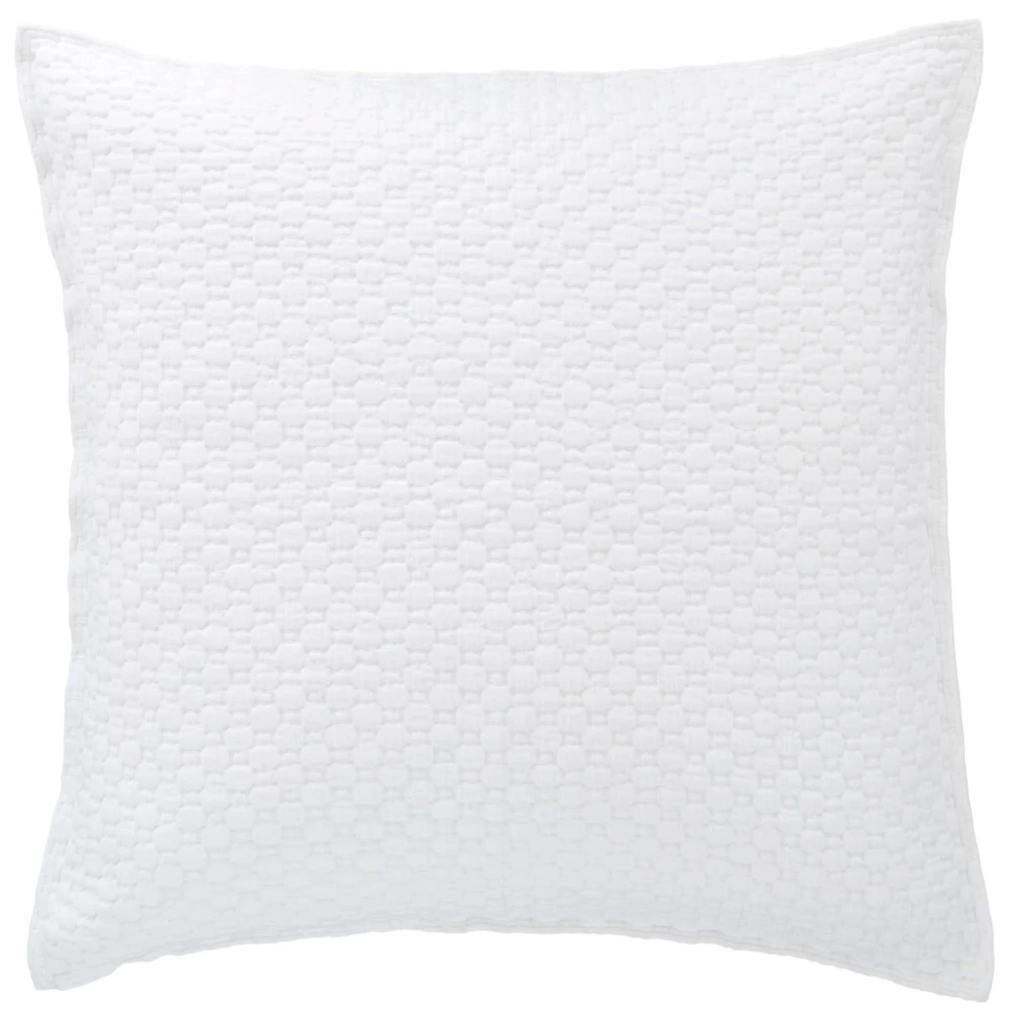 Lodi Matelasse Sham | White/Euro