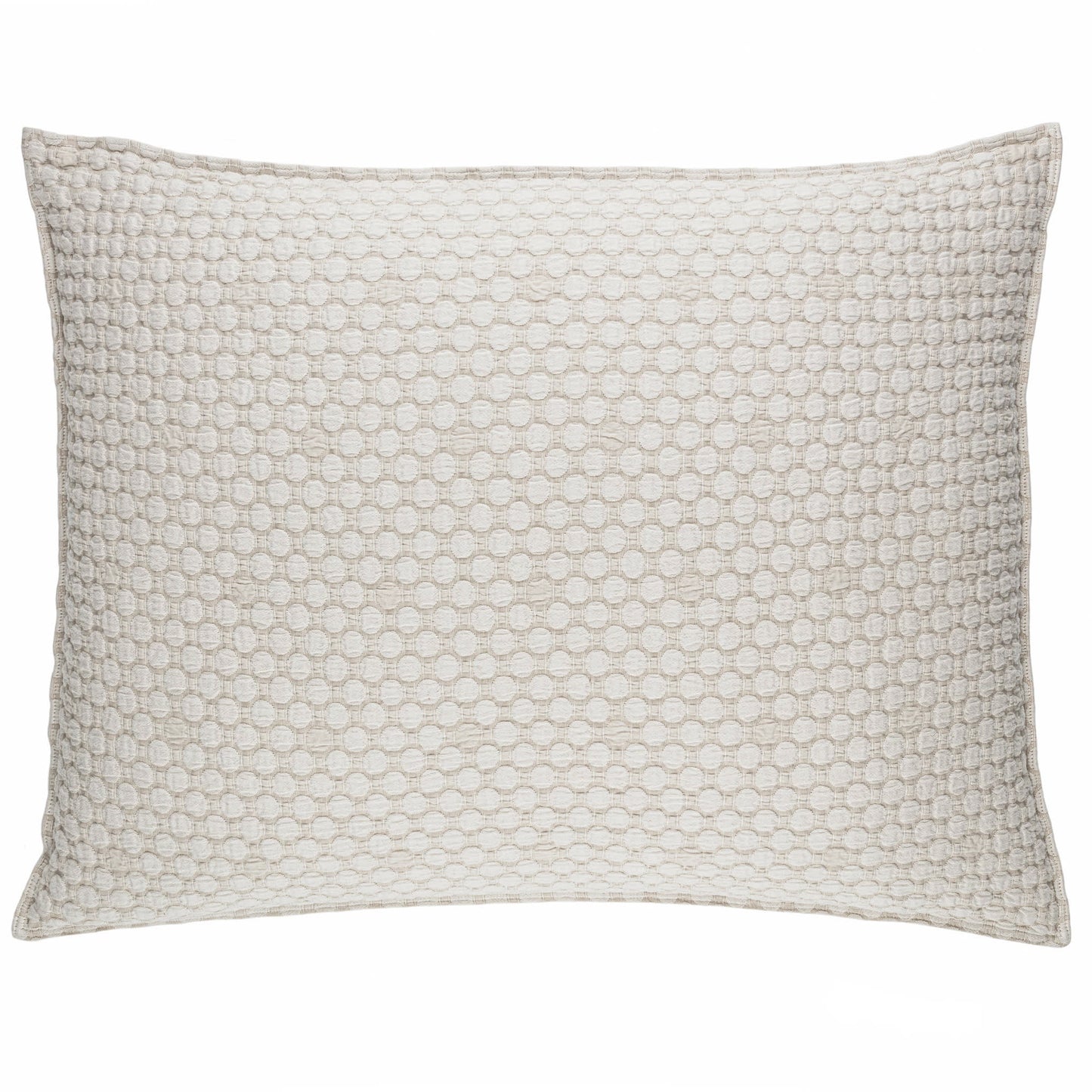 Lodi Matelasse Sham | Sand/Dutch Euro