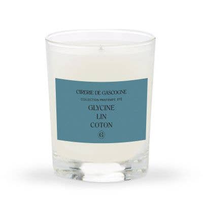 Wisteria, Linen, Cotton Blend Candle