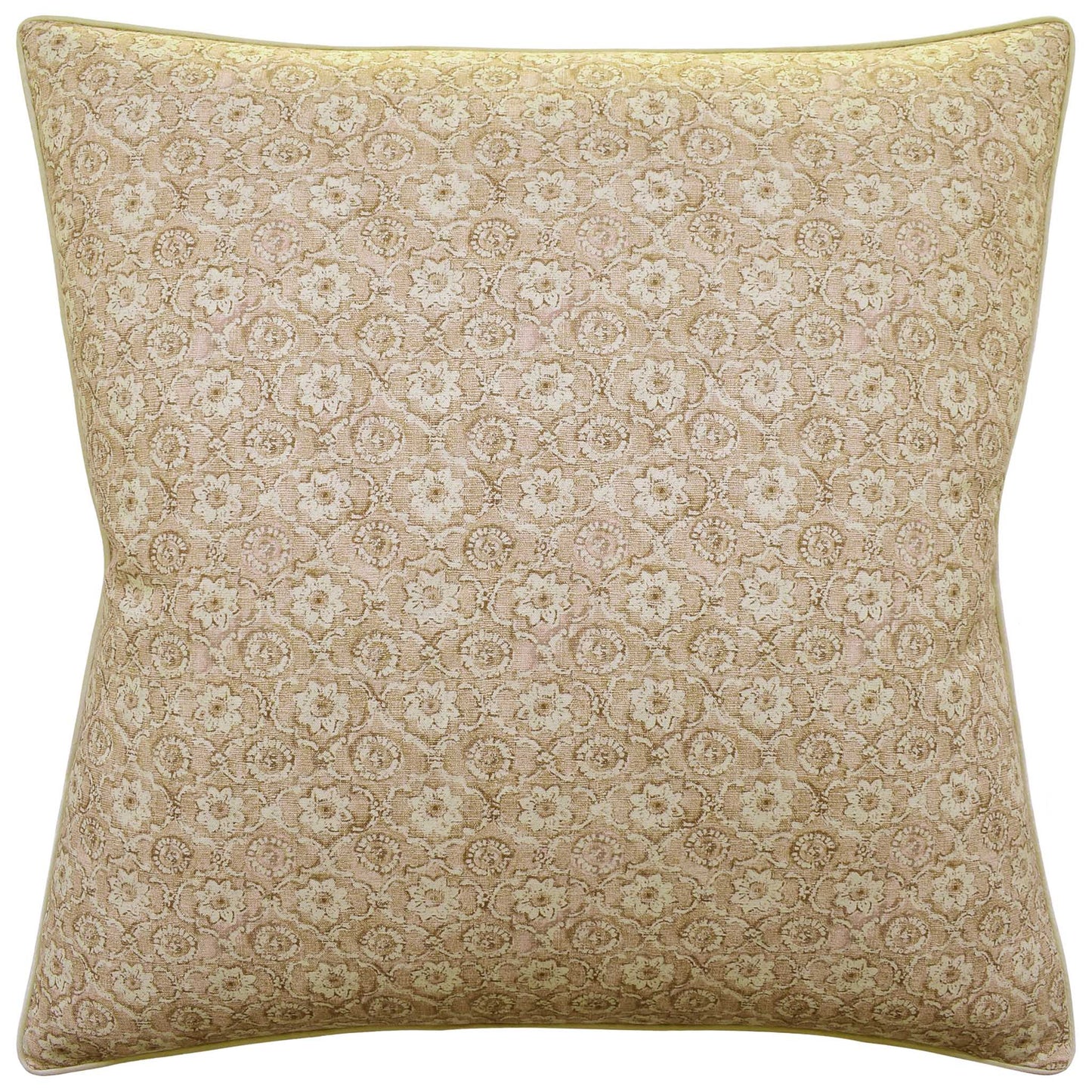 HOLLY TRELLIS BEIGE Lumbar Pillow