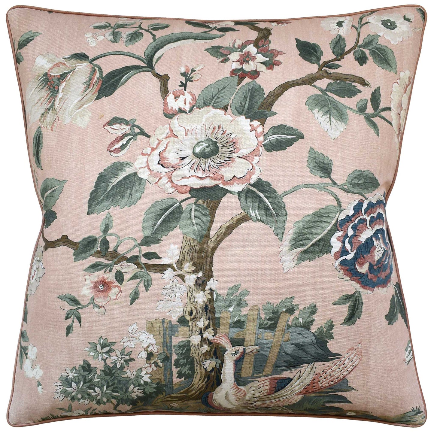 FOREST LODGE APRICOT  PILLOW - PIPED