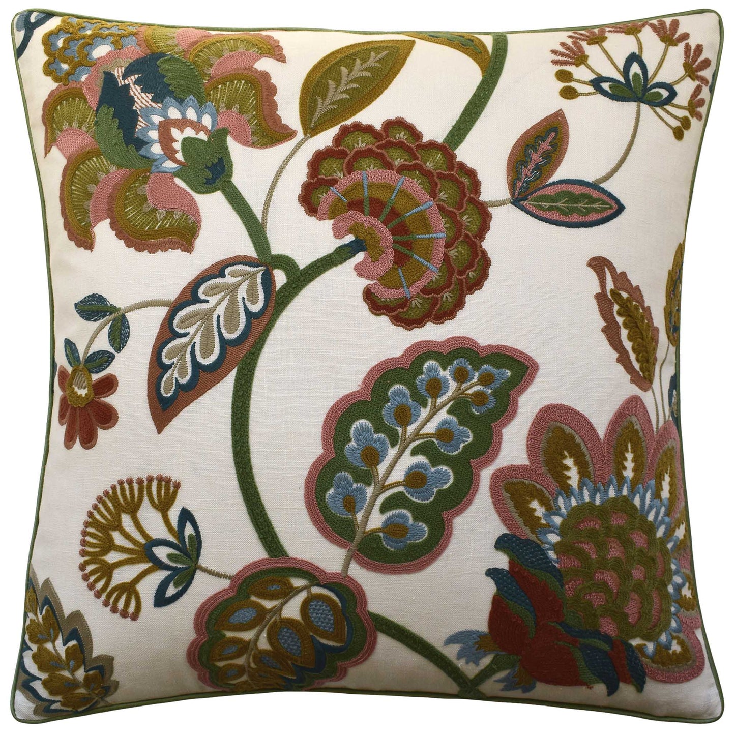 DRAYTON ANTIQUE ROSE PILLOW - PIPED
