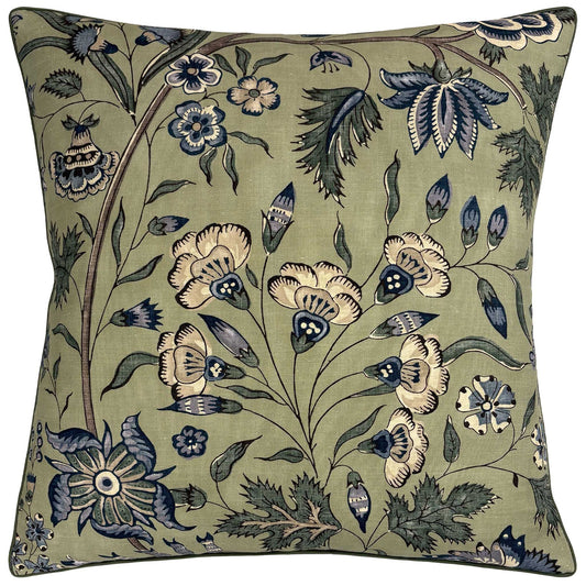 FRANCOIS GREEN/BLUE  PILLOW - PIPED