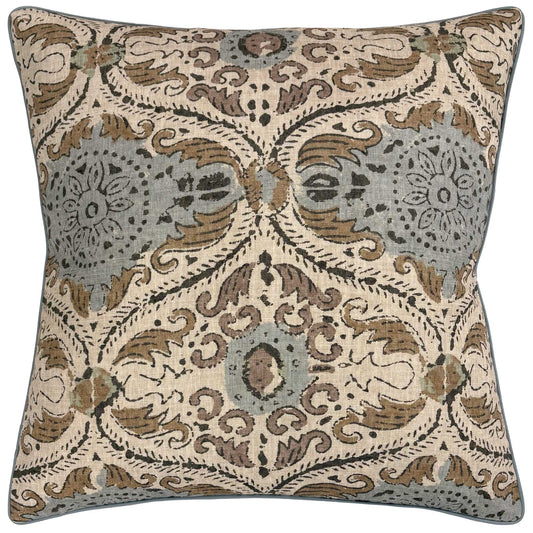 CECILIA GOLD/SAGE  PILLOW - PIPED -
