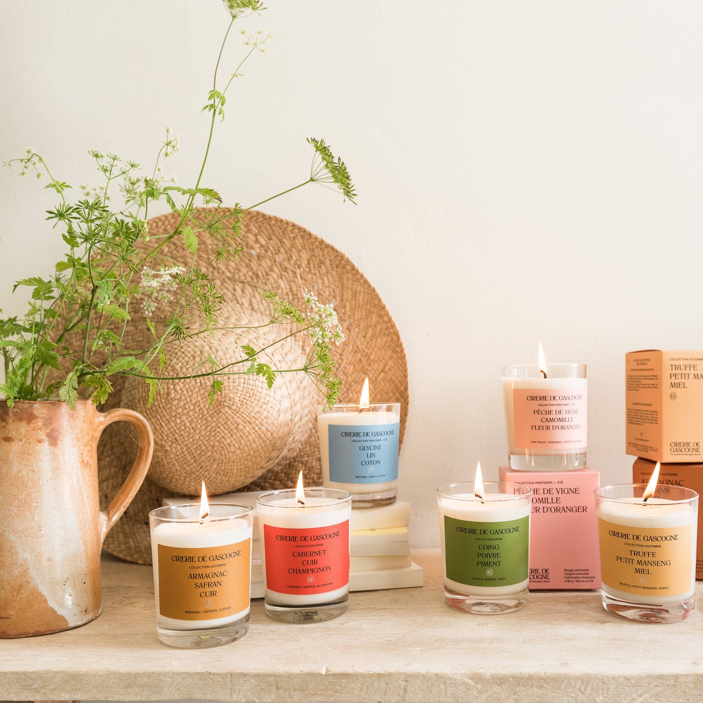 Wisteria, Linen, Cotton Blend Candle