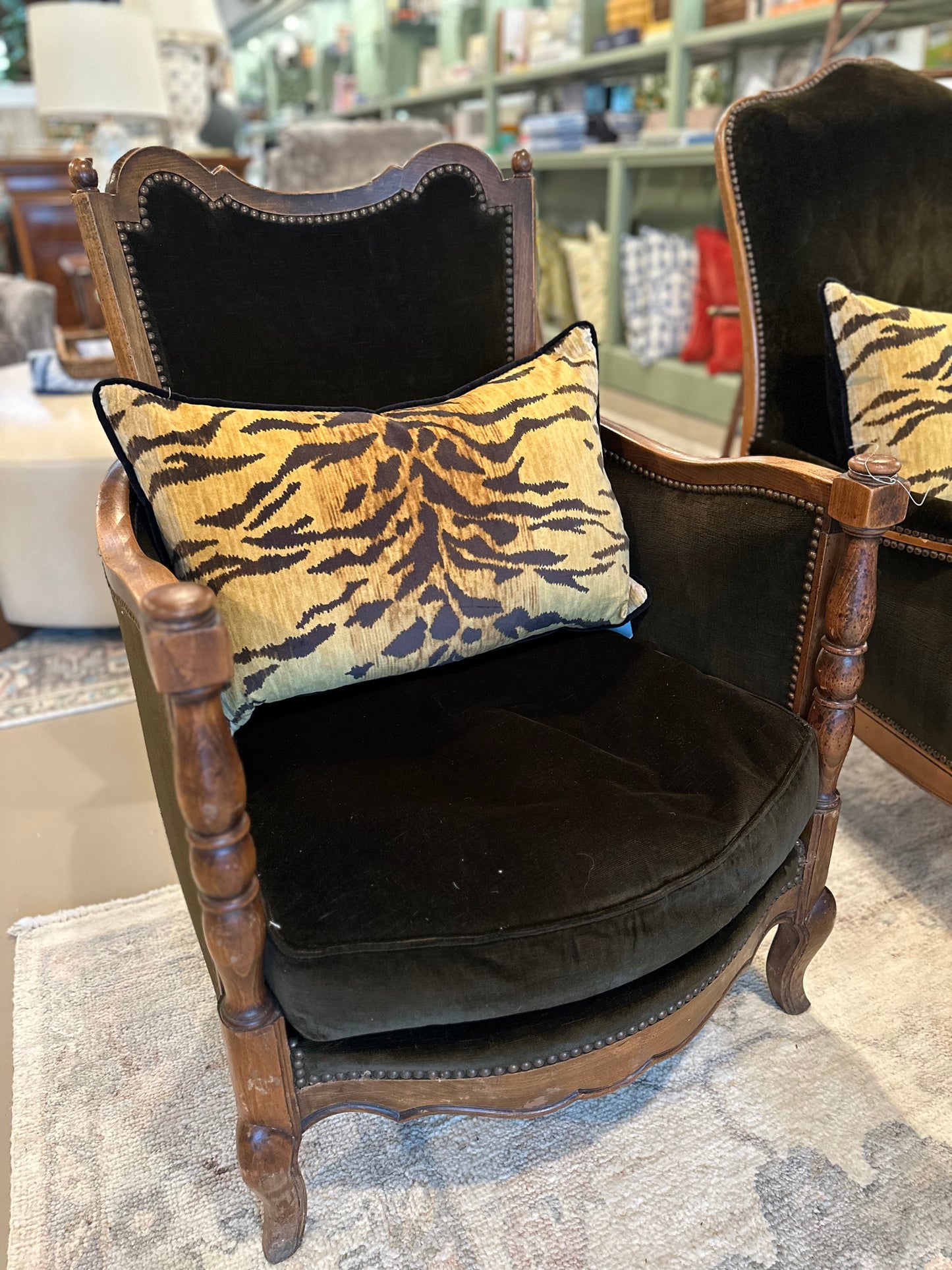 His/Her Velvet Chair