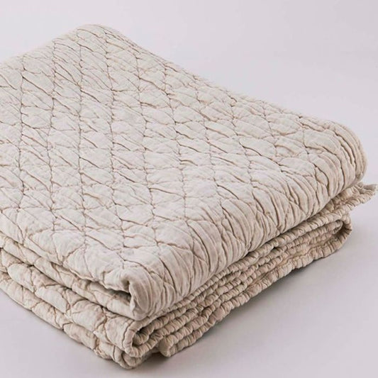 Louisa Queen Coverlet - Linen