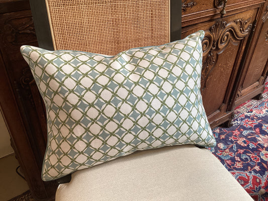 LETTIE PISTACHIO PILLOW - PIPED