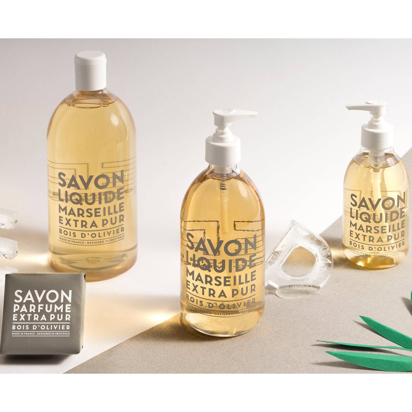 Liquid Marseille Soap Olive Wood 16.7 fl oz Glass