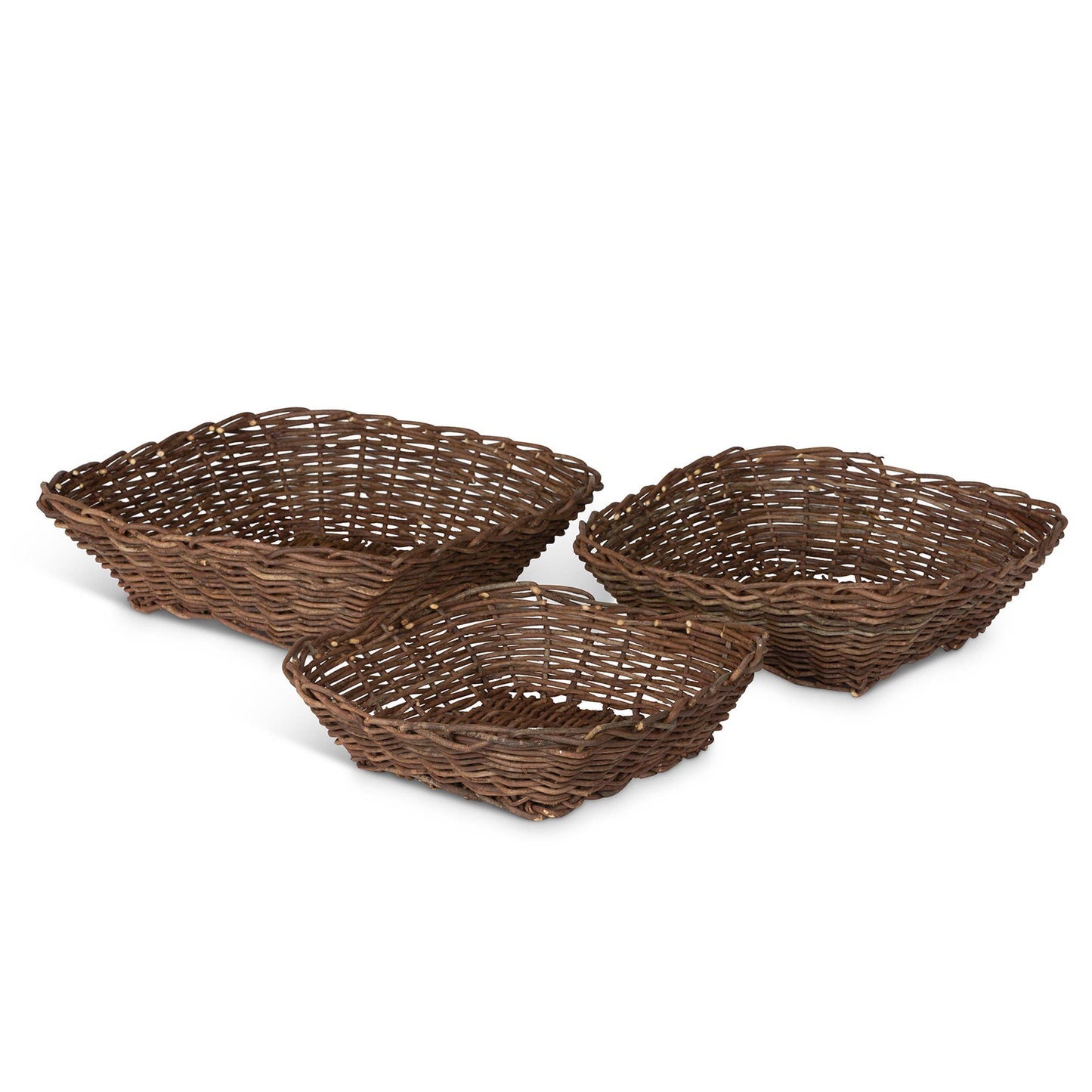 Island Palm Rattan Trays