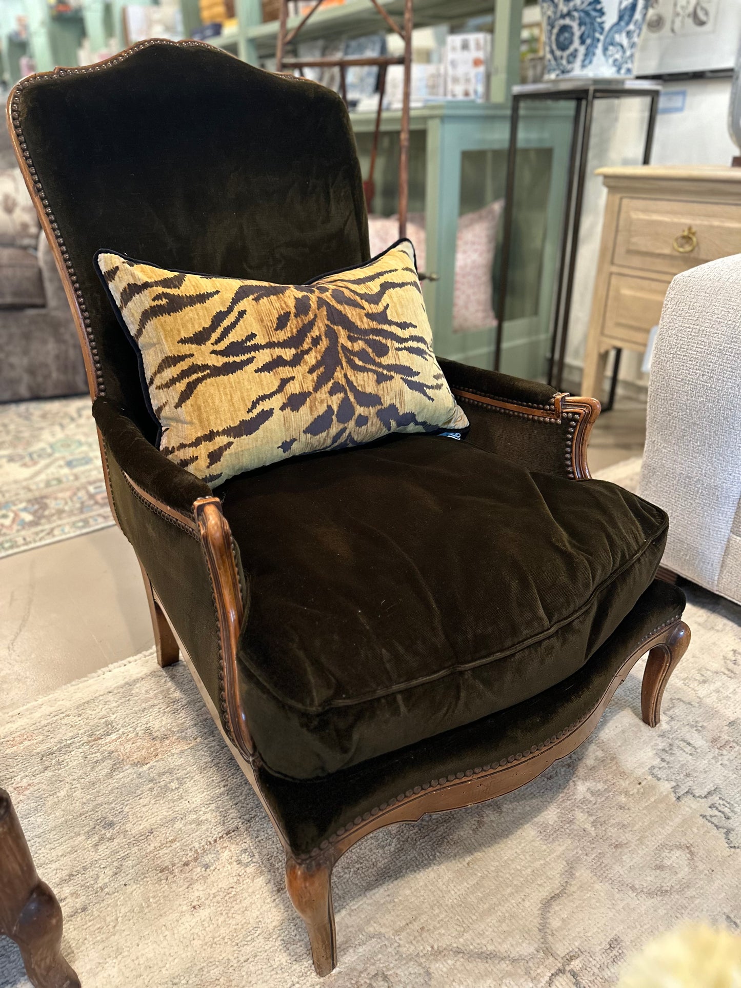 His/Her Velvet Chair