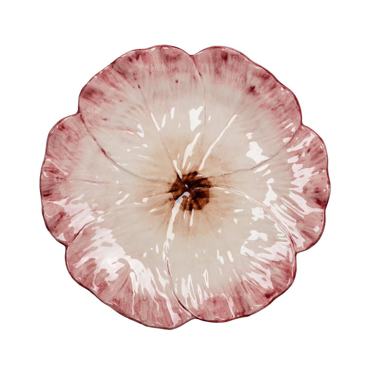 Elisabetta Flower Dinner Plate, Pink