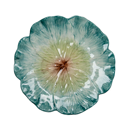 Elisabetta Flower Dinner Plate, Green