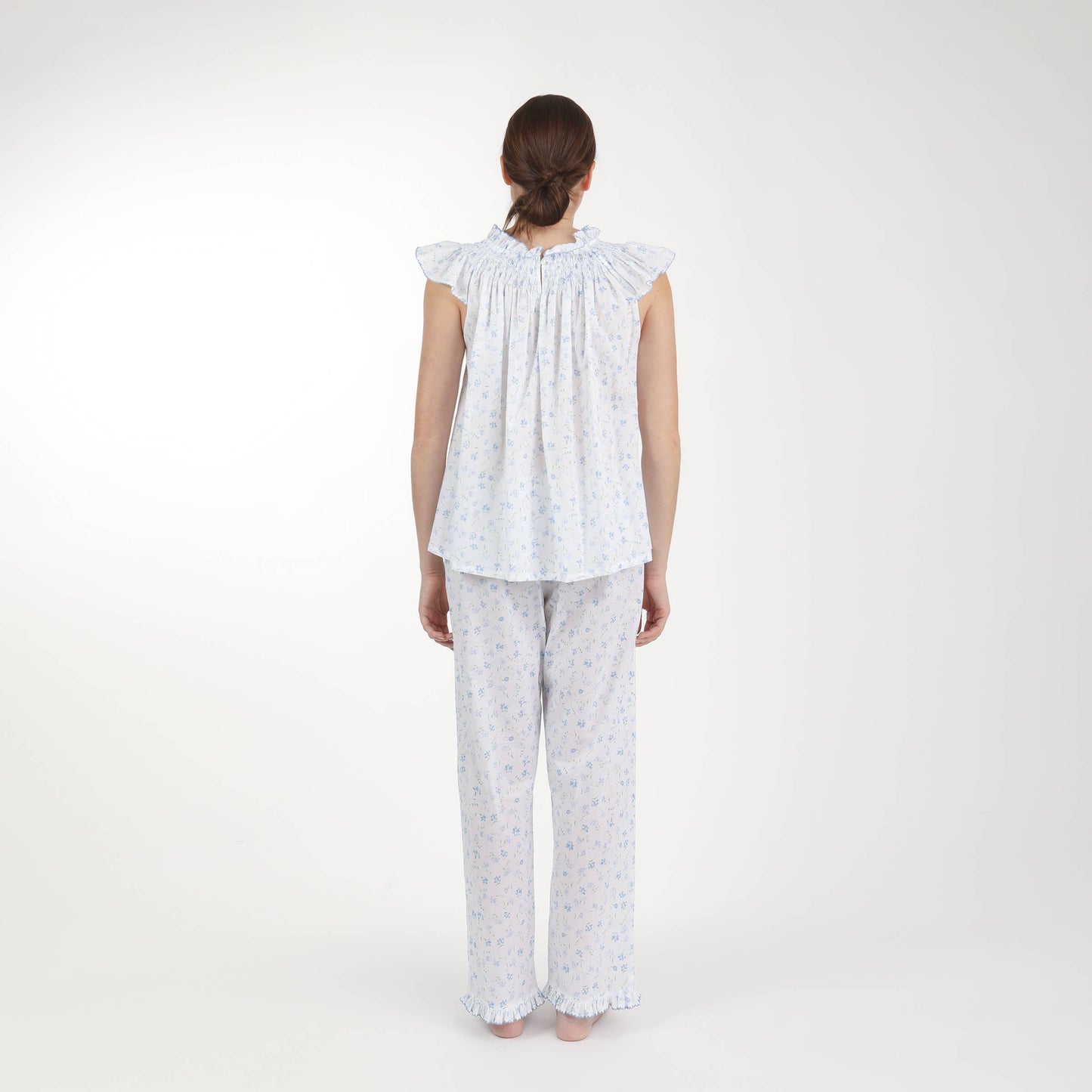 Katy Long Pajama in Bluebell Floral