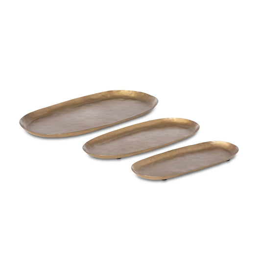 Antique Gold Iron Trays