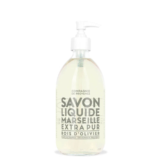 Liquid Marseille Soap Olive Wood 16.7 fl oz Glass