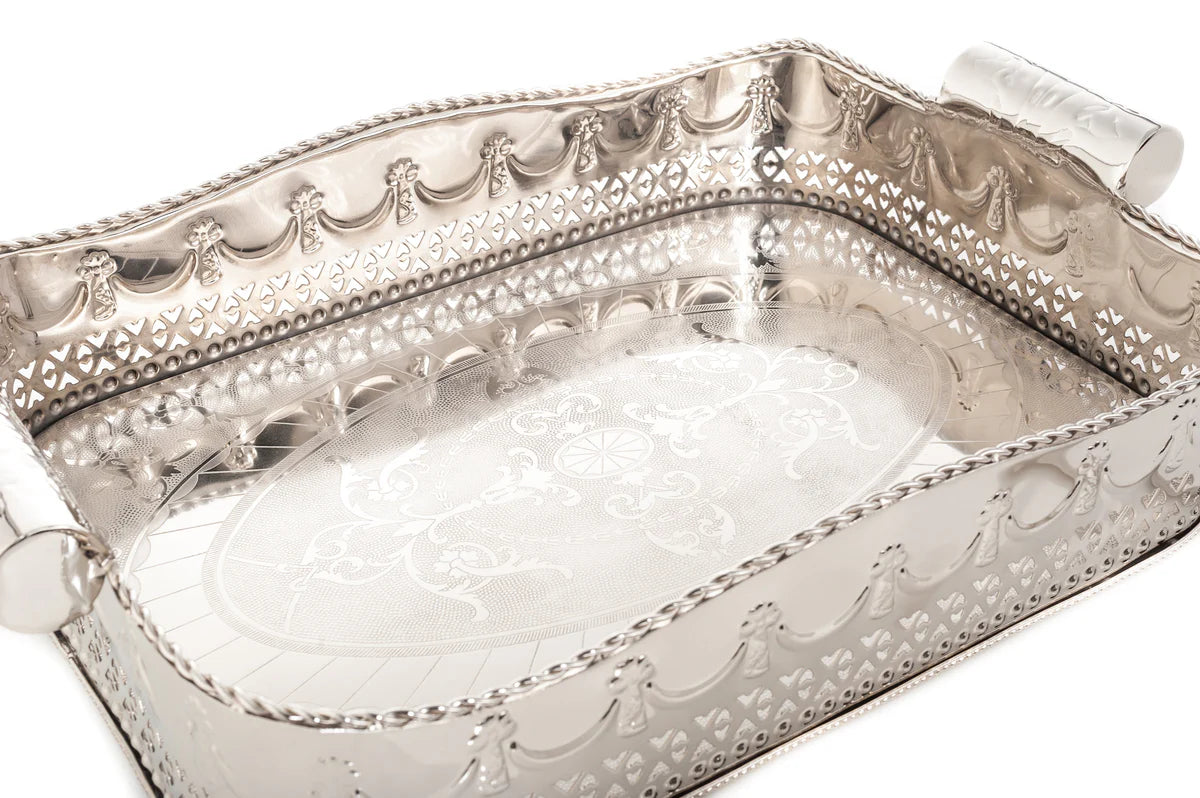 Embossed Rectangular Tray