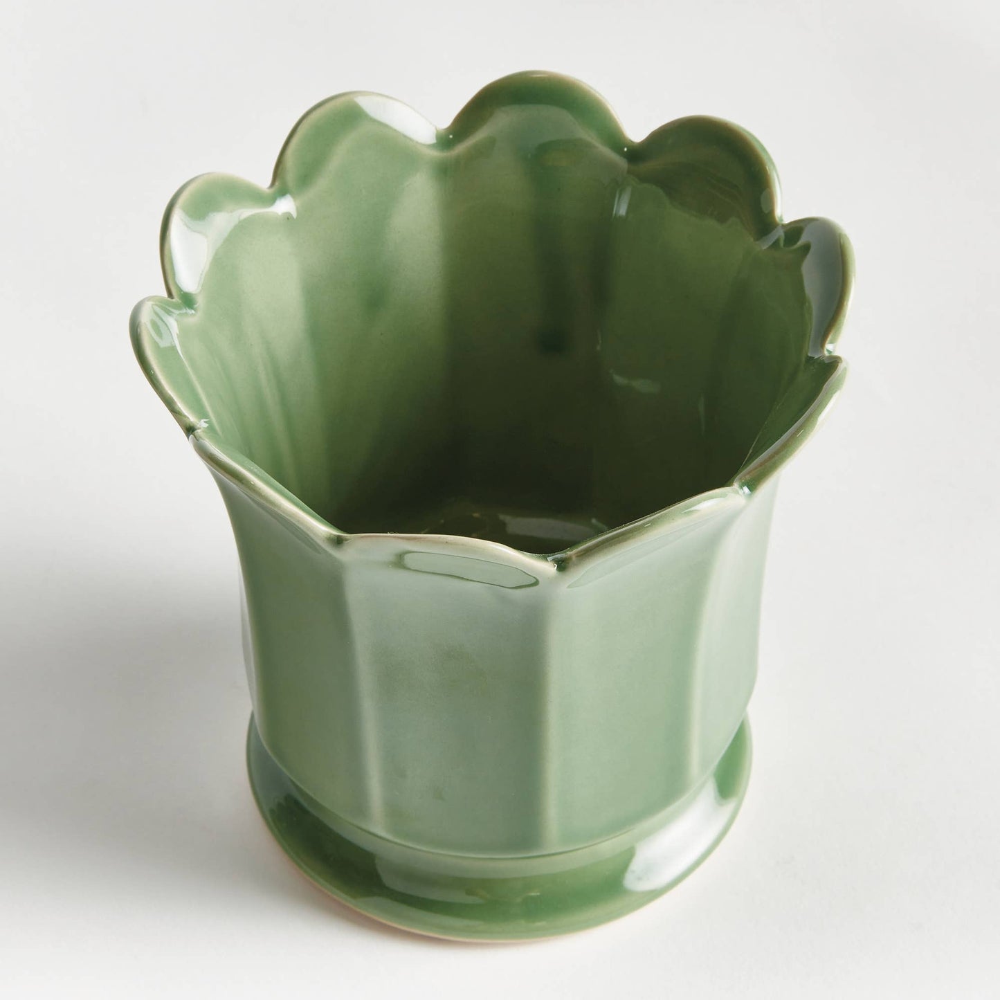 Maline Footed Pot Small, Green