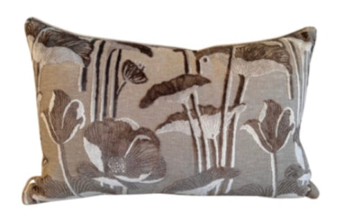 Vanity Taupe Lumbar Pillow