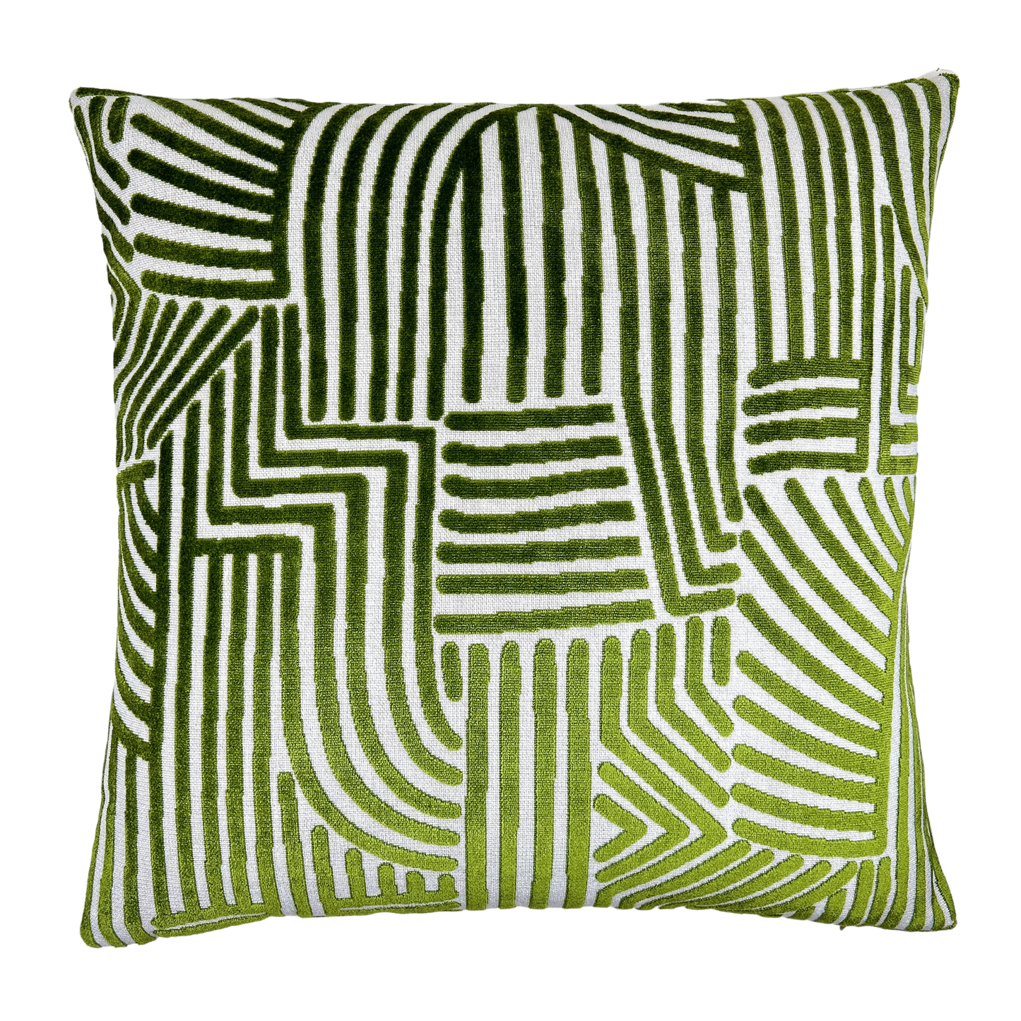 Levi Resort Green Pattern Throw Pillow