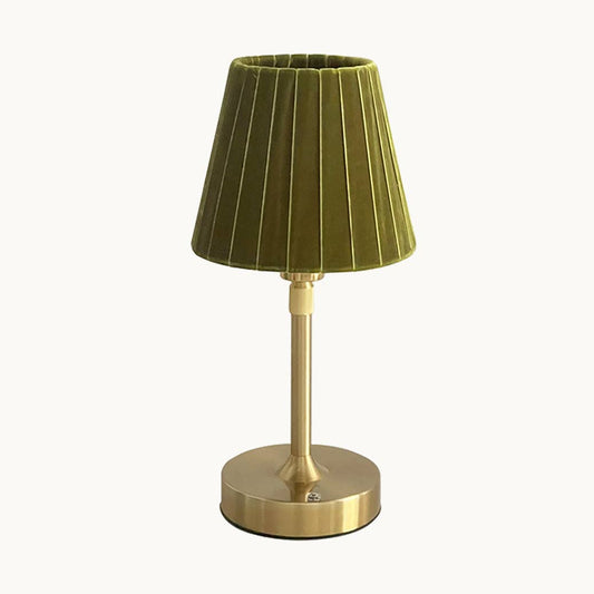Pietra Green Velvet Lamp