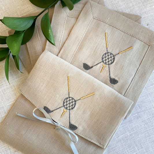 Golf Cocktail Napkin Set of 4