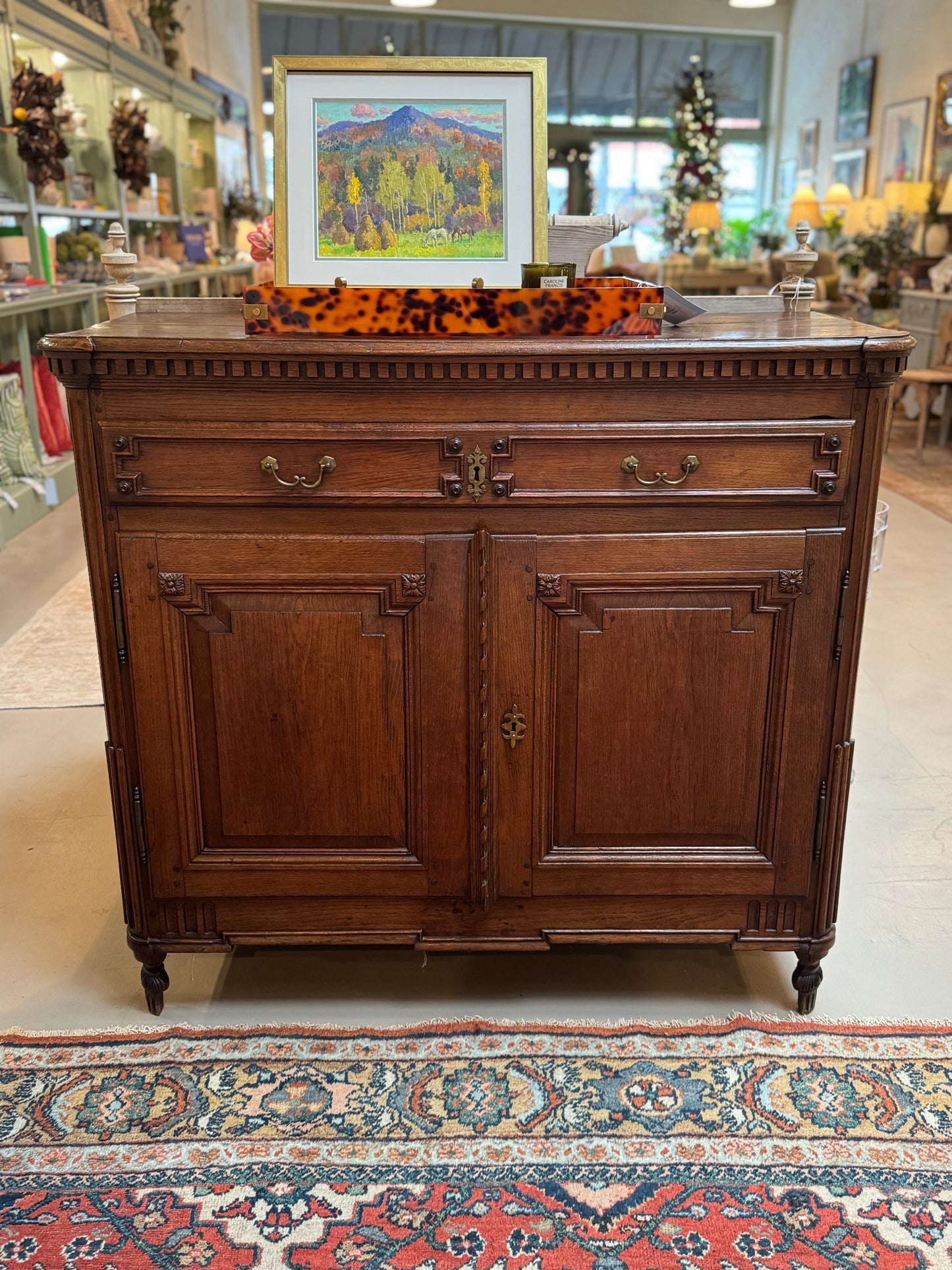 Antique French Carved Oak Buffet