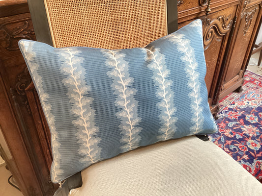 FRENCH STRIPE MINERAL- LUMBAR PIPED PILLOW