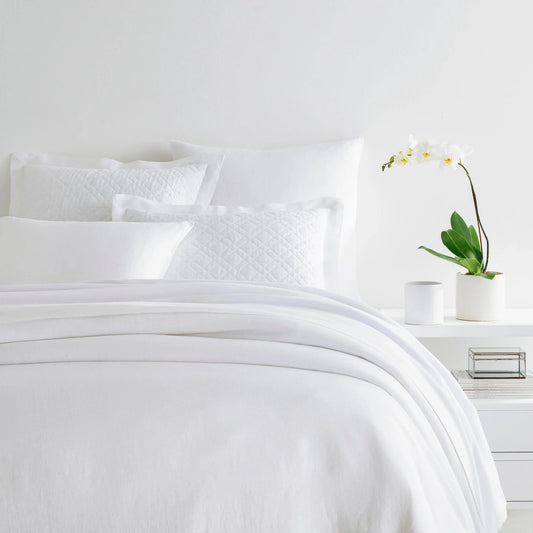 Lush Linen Duvet Cover | White/Full/Queen