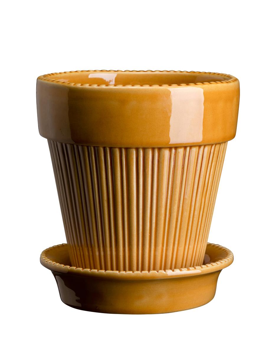 Simona GLAZED Amber Yellow