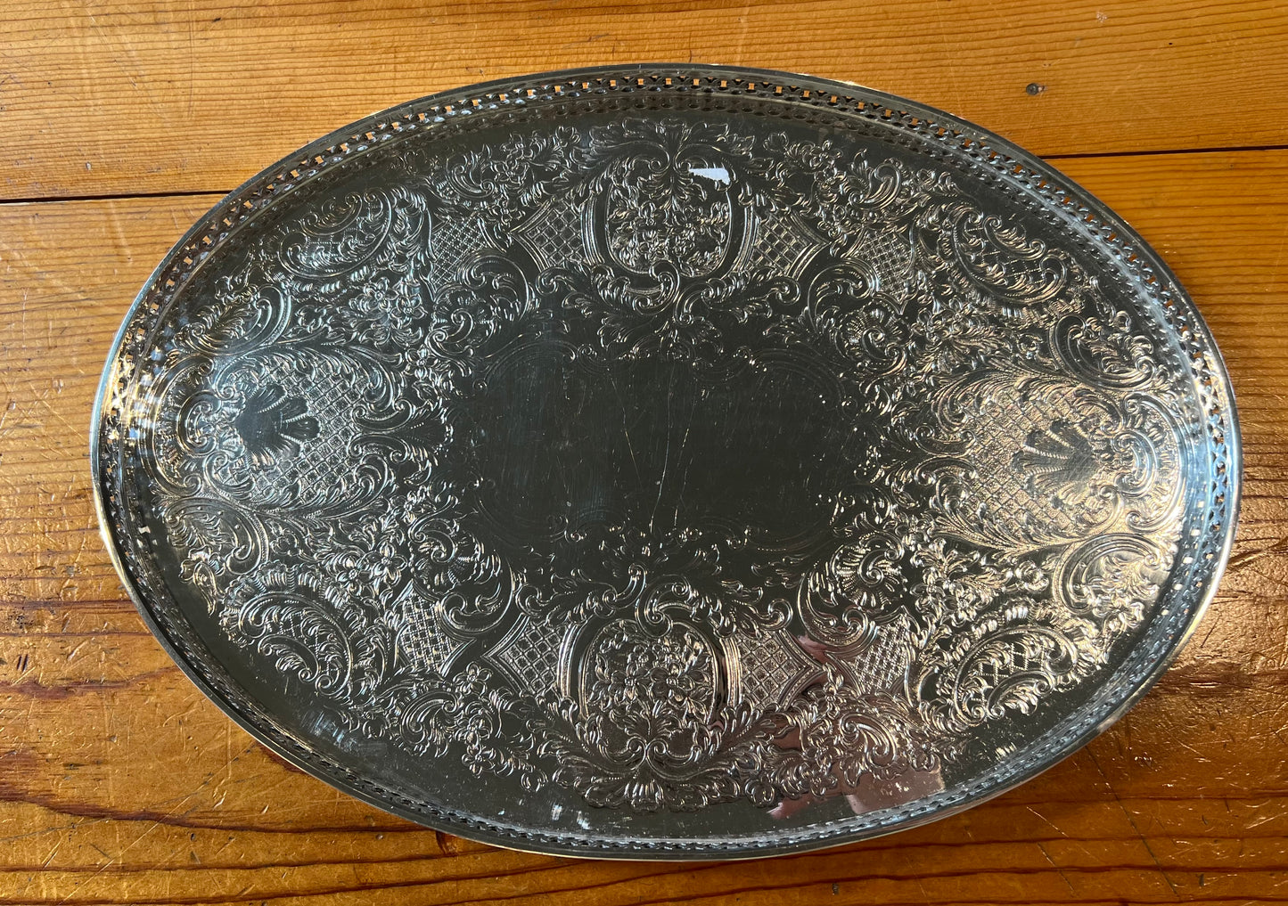 Silver Antique Platter