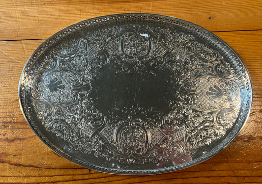 Silver Antique Platter