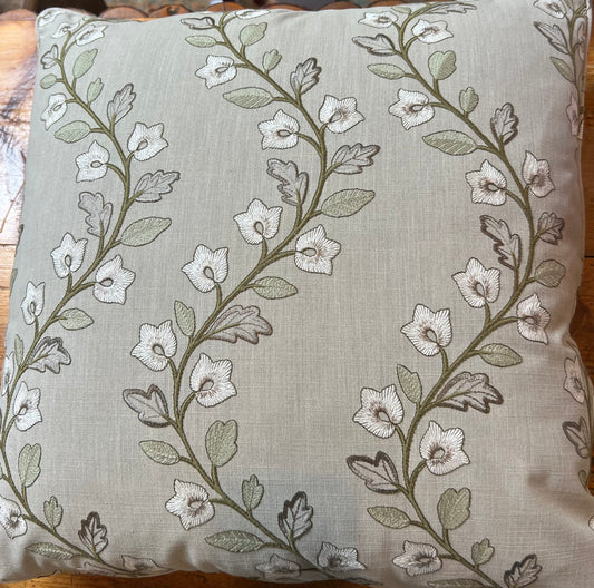 Neutral Floral Pillow