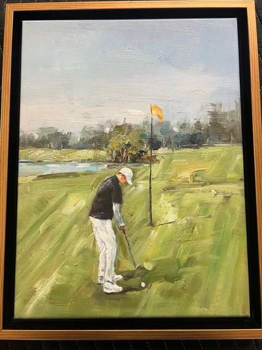 The Golfer Painting