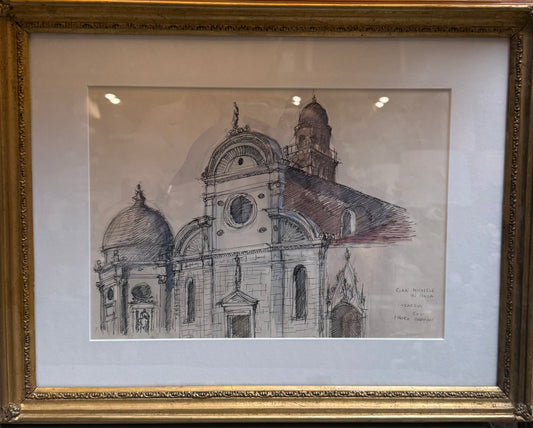 Vintage Italian Architectural Sketch