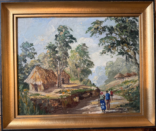 Landscape Oil Painting 14” x 17” Walking Trail