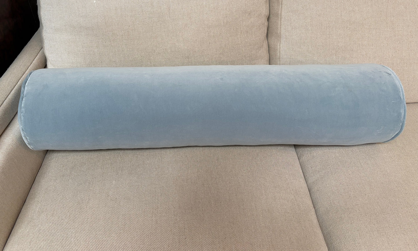 Blue Velvet Lumbar Pillow
