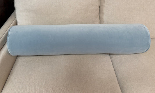Blue Velvet Lumbar Pillow