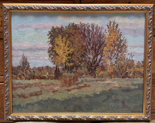 Wooded Field Landscape Art
