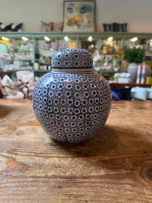 Blue and White Ginger Jar
