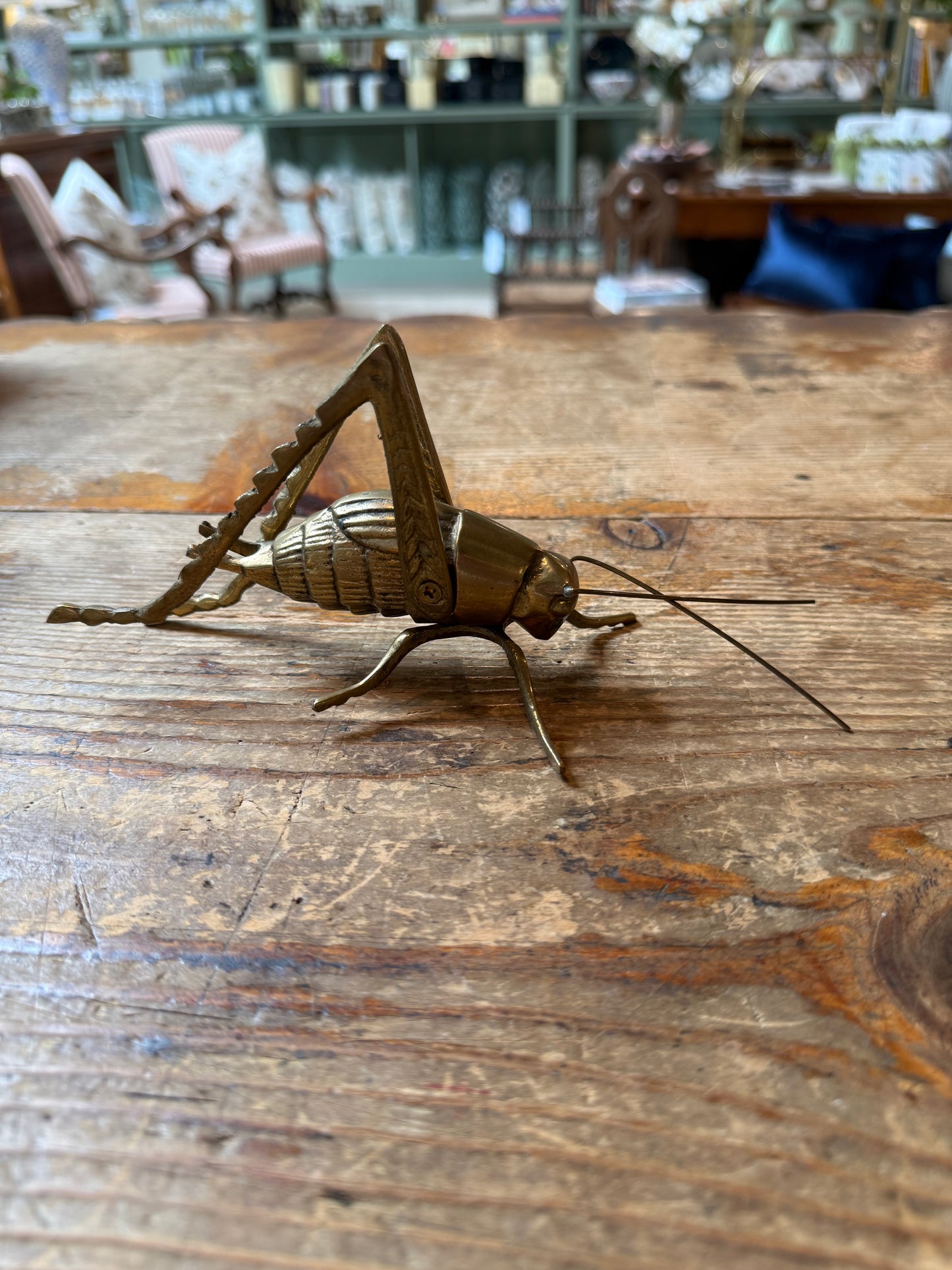 Vintage Brass Grasshopper